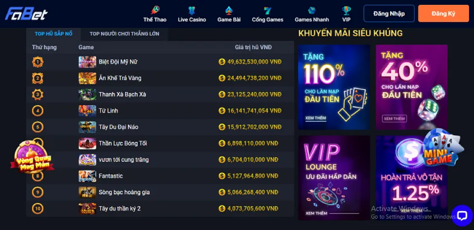 Game Bắn Cá Long Vương tại Nextbet Casino